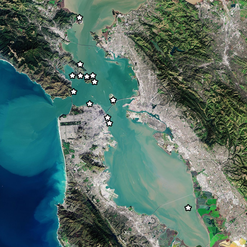 Map of San Francisco Bay